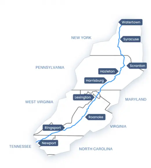 Interstate 81 Map